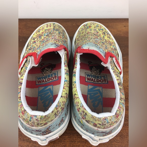 Vans Off The Wall Where’s Waldo Toddler Unisex Shoes Size 11 Slip On Canvas. - Picture 11 of 13